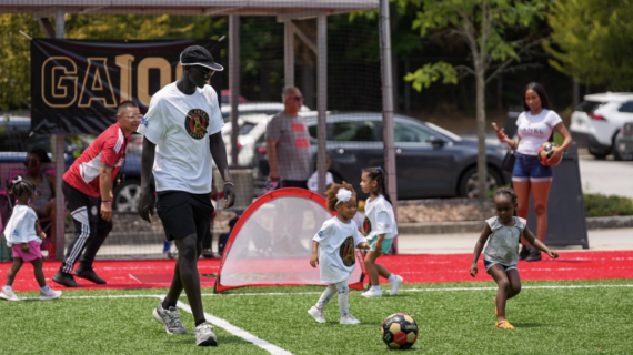 Atlanta United Community Fund opens GA 100 pitch with SAE School